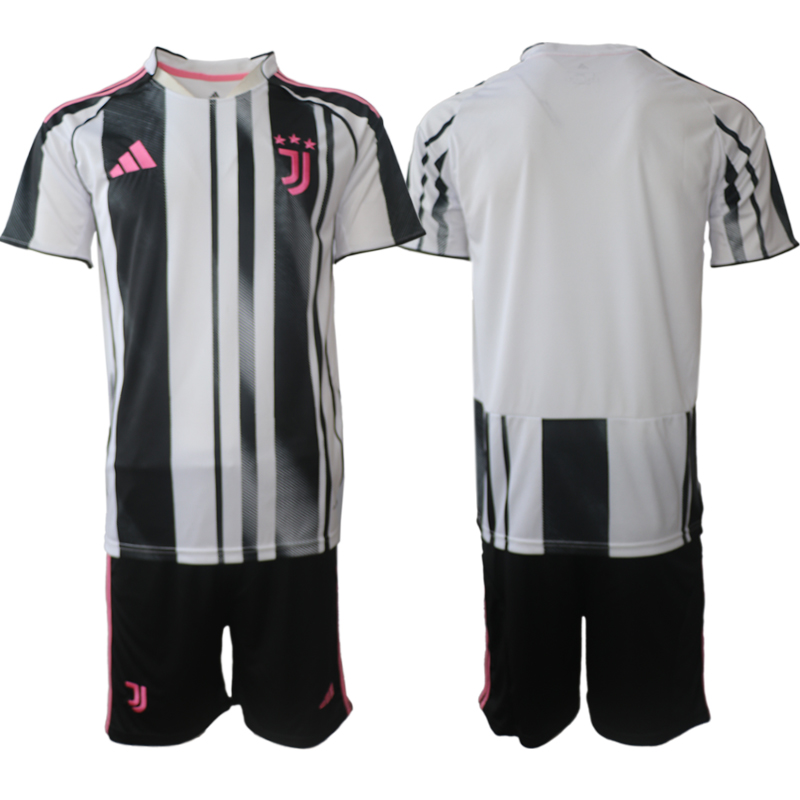 Men 2025-2026 Club Juventus FC home Black Blank Soccer Jersey->juventus jersey->Soccer Club Jersey